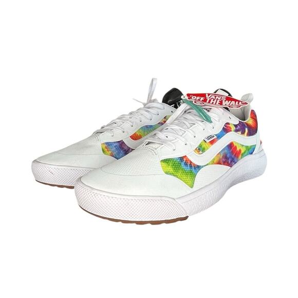 ***SOLD*** Vans UltraRange EXO Tie Dye Skateboard Sneakers Size 11.5 White - Picture 2 of 6